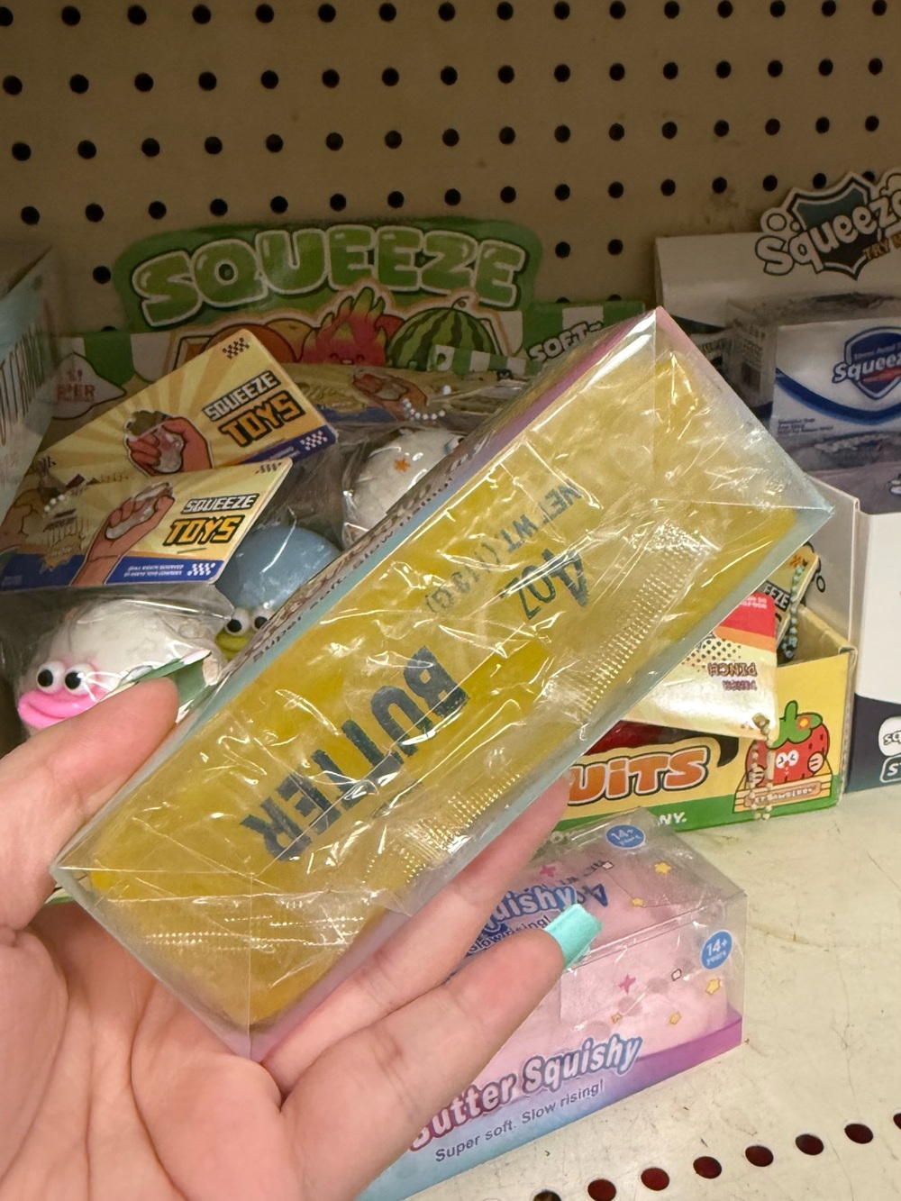 Yellow Vaseline butter squishy fidget toy